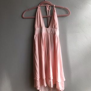 NWT Tobi pink halter dress